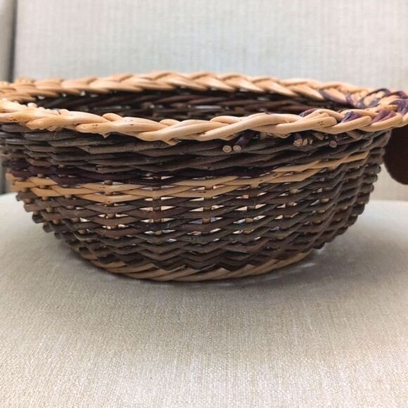 Vannerie L'Elyme Woven Wicker Basket Bowl - Picture 5 of 8